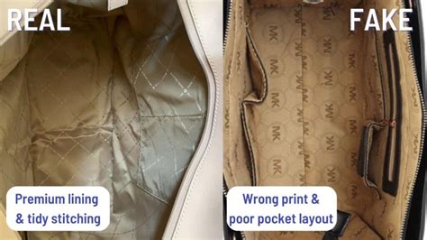 michael kors bag fake vs real|real michael kors bag inside.